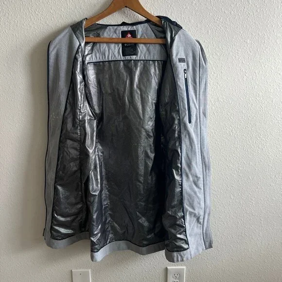 Columbia Women's Dusk 2 Dawn Omni Heat Light Grey Jacket Size S Style WL2111 - Picture 11 of 15